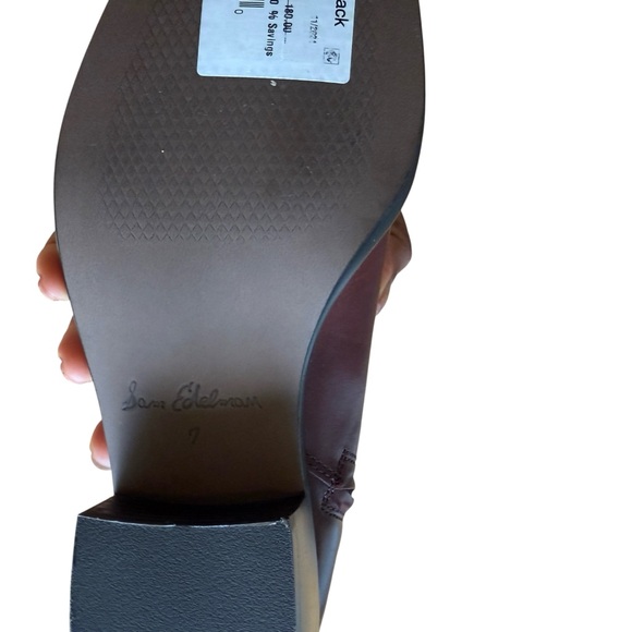 Sam Edelman Women's Brawley Ankle Booties S 7 burgundy never worn - Picture 3 of 8